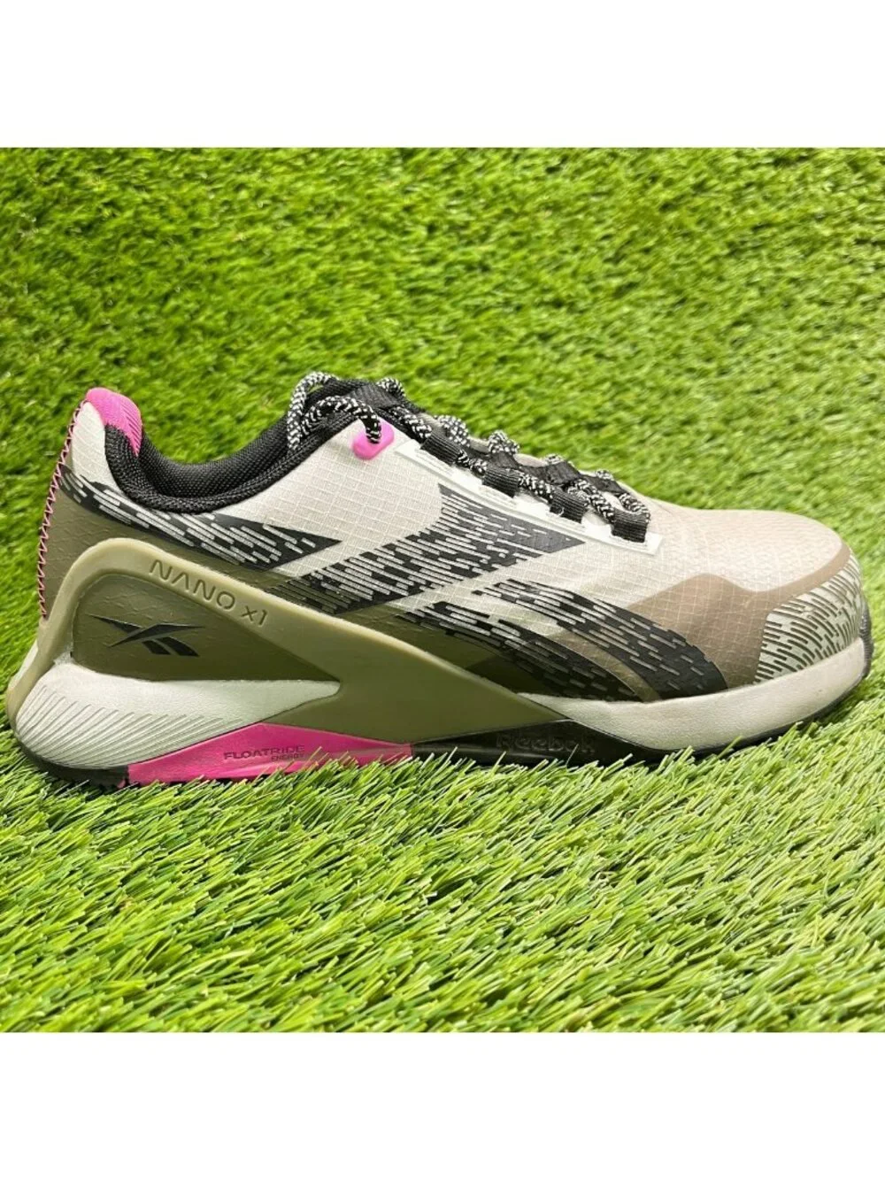 Reebok Nano X1 Adventure Womens Size 7.5 Gray Composite Toe Safety Work Shoes